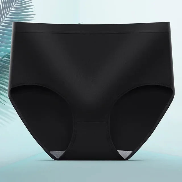 Close-up van de zachte stof van het lekproof dames ondergoed, katoen-spandex mix voor stretch en comfort.