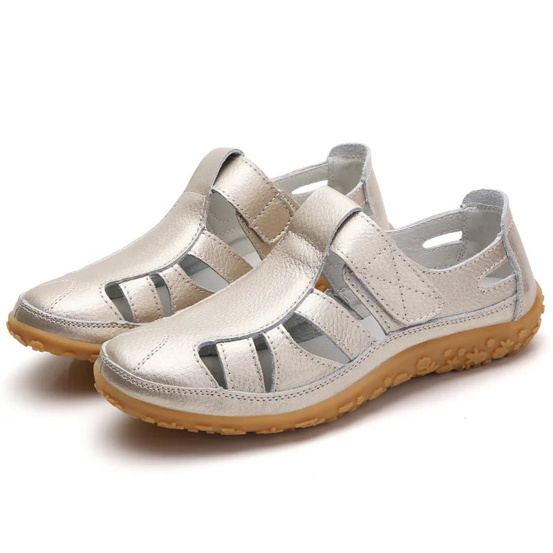 Casual dames sandalen met anti-slip en ergonomisch voetbed, ideaal voor ontspannen zomerdagen.