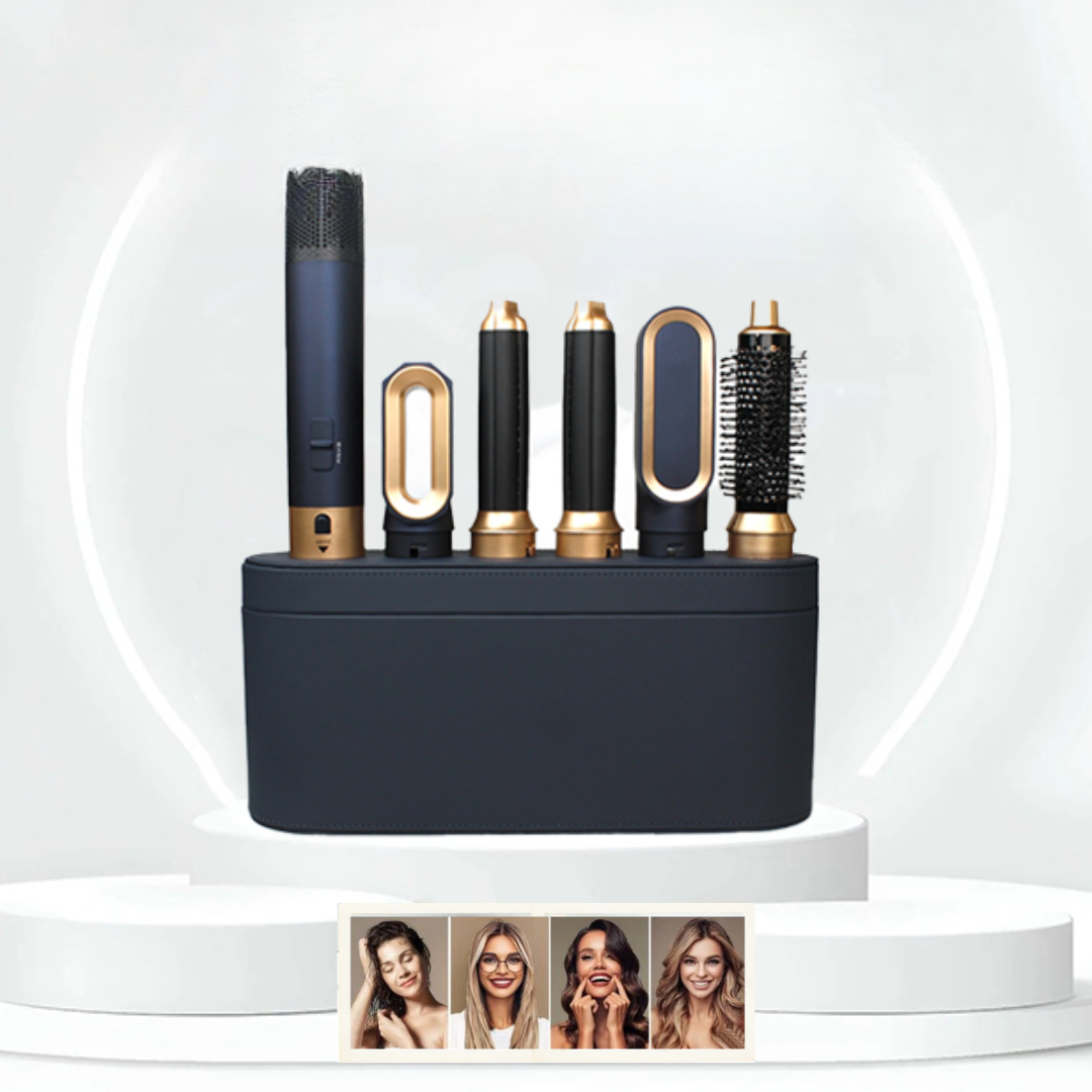 Dames AuraStyle 5-in-1 multistyler met ionische technologie voor drogen, krullen, steilen en volume.
