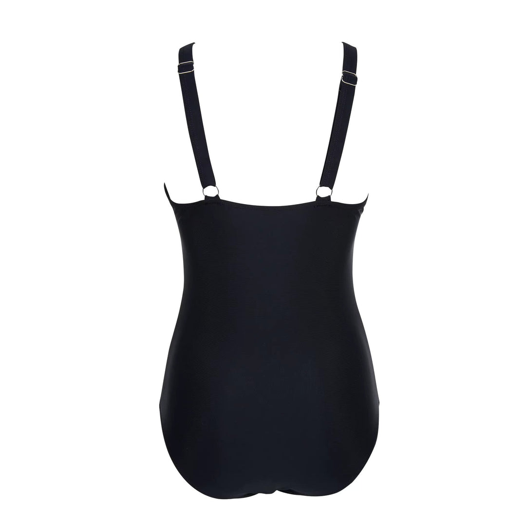 Dames badpak Leona voor actief zwemmen. Flatterende pasvorm en verstelbare bandjes voor ultiem comfort.