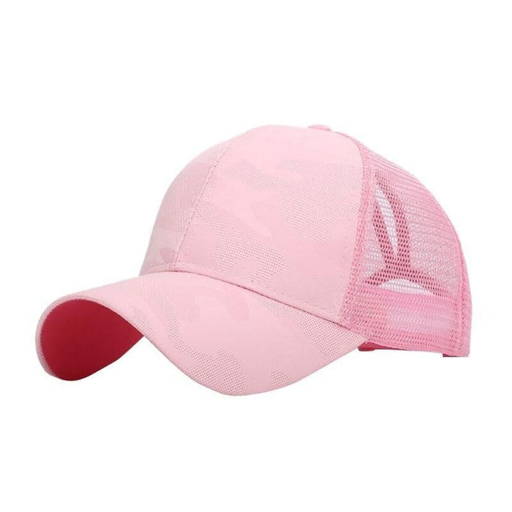 Casual dames pet met paardenstaartgat, verstelbaar en duurzaam, een must-have accessoire.