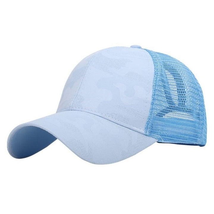Verstelbare dames pet voor paardenstaart, perfect accessoire voor sport en strand.