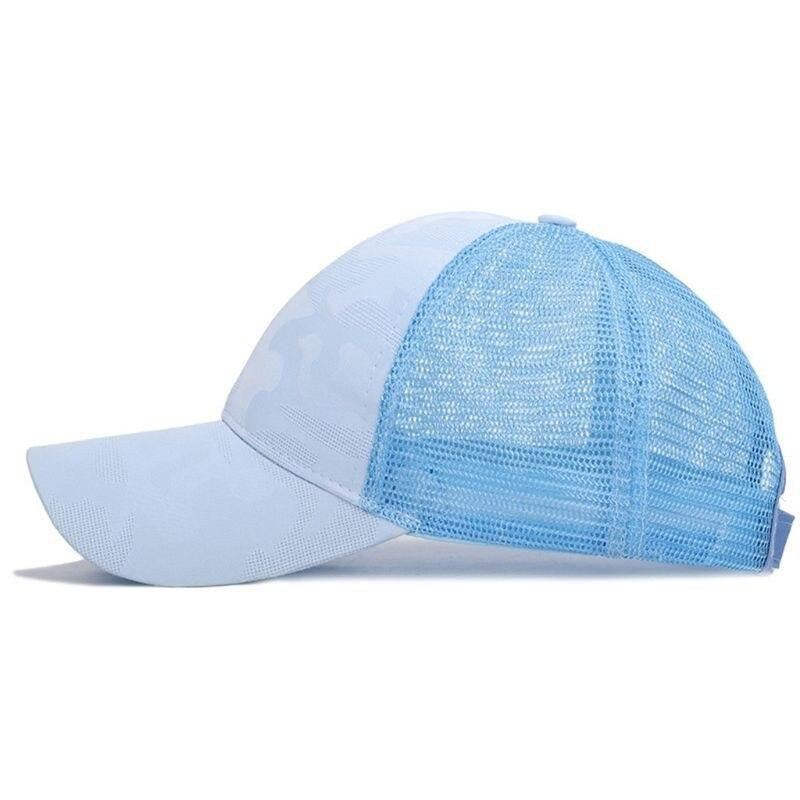 Baseballcap Leona voor dames, met zopfgat, ideaal voor hardlopen en wandelen.