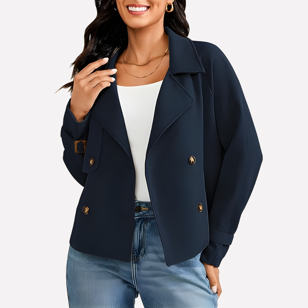 Elegant dames zakelijk jasje, veelzijdig als blazer voor lente en herfst. Tijdloze damesmode.