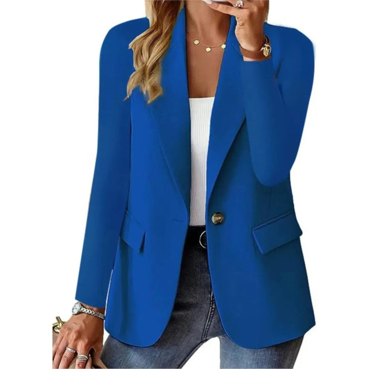 Comfortabele blazer voor vrouwen: Zachte stof, met praktische gespzak, perfect voor dagelijks gebruik.