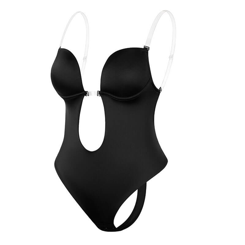 Zomerse body shaper met diepe V-hals en open rug voor dames, slankmakend