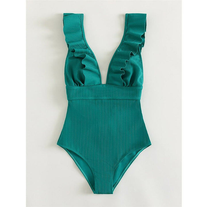 Stijlvol dames badpak, boho-patroon, flatterend en sneldrogend. Perfect voor zomerse dagen.