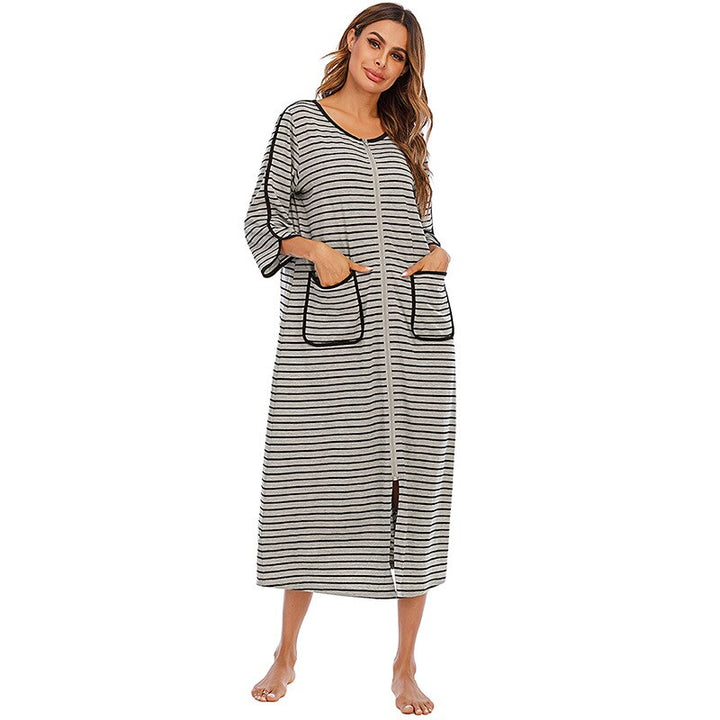 Comfortabele ritsbadjas voor vrouwen, heerlijk na het douchen of als loungewear.