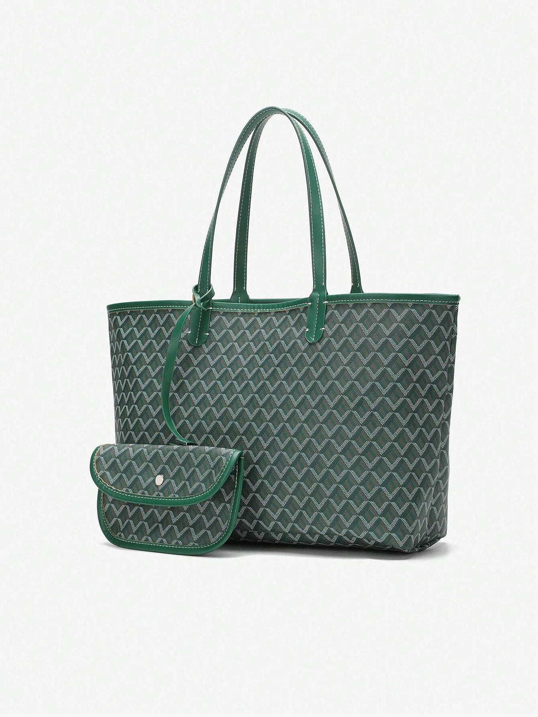 Dames casual schoudertas, ruime tote bag van lichtgewicht PVC voor dagelijks gebruik.