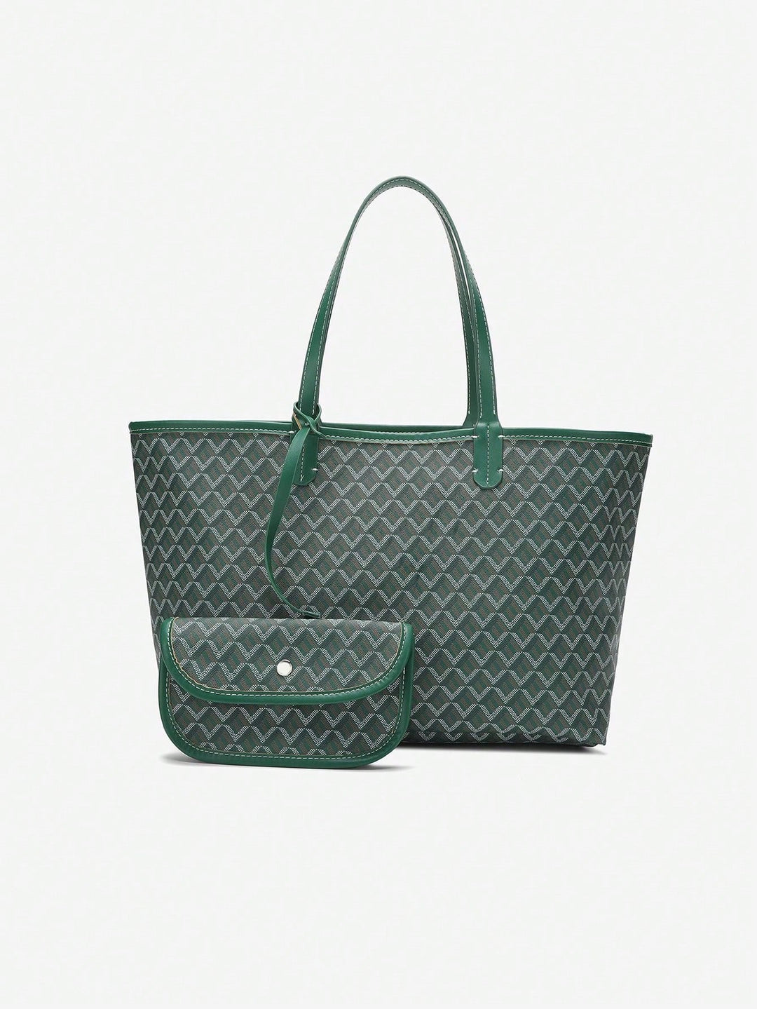Duurzame lichtgewicht schoudertas, ruime PVC tote bag voor dames, casual stijl.