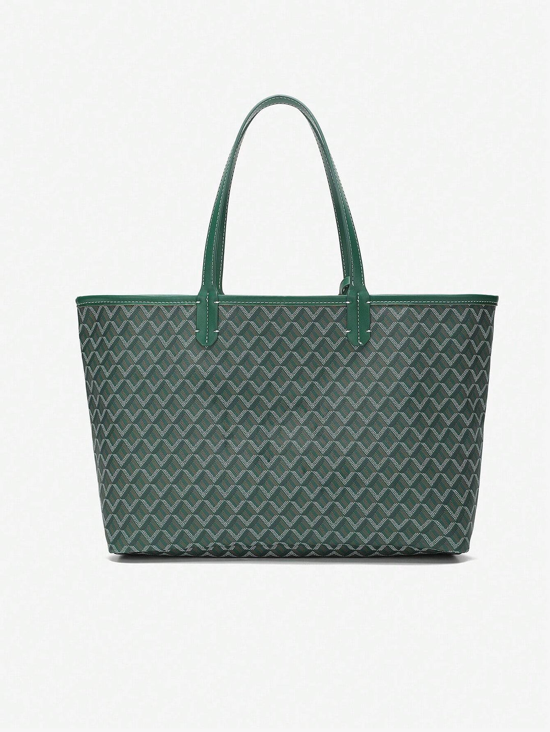 Lichtgewicht casual schoudertas voor dames, ruime PVC tote bag, perfect voor dagelijks gemak.