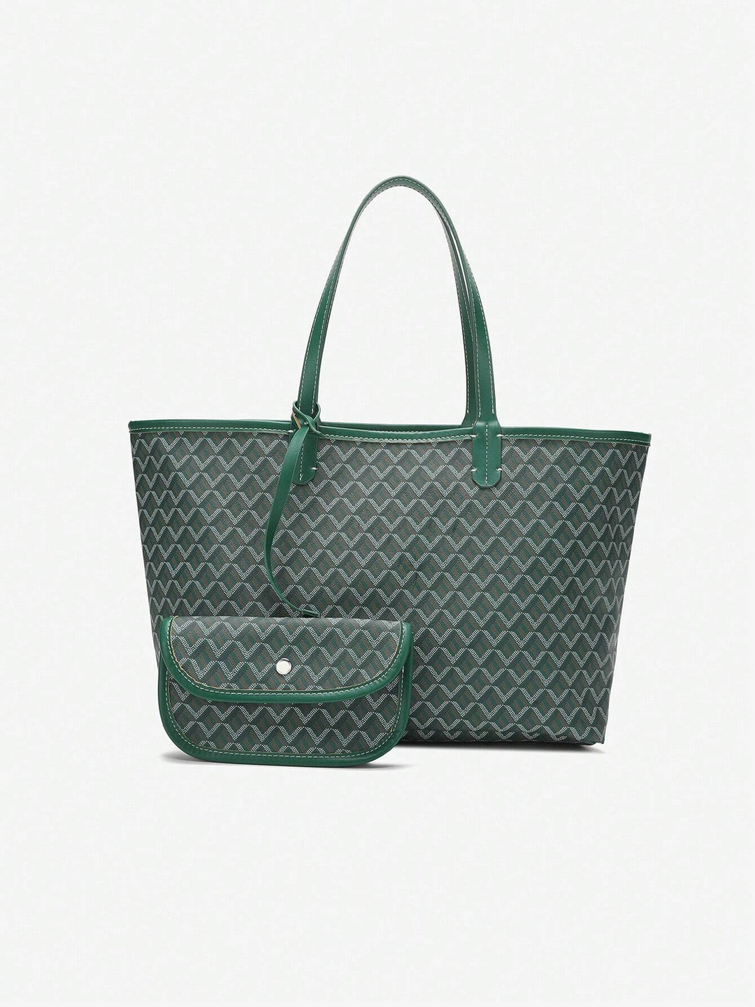 Ruime dames tote bag, lichtgewicht PVC schoudertas, moderne en praktische handtas.