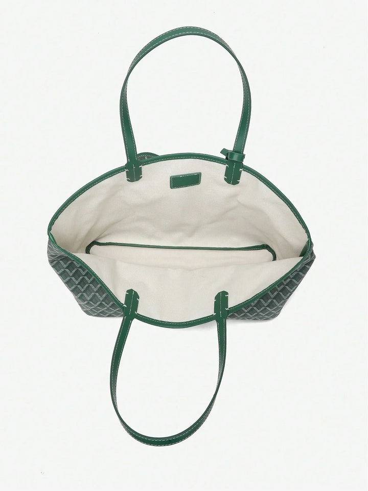 Casual lichtgewicht handtas, duurzame PVC schoudertas voor dames, ideaal voor studenten.