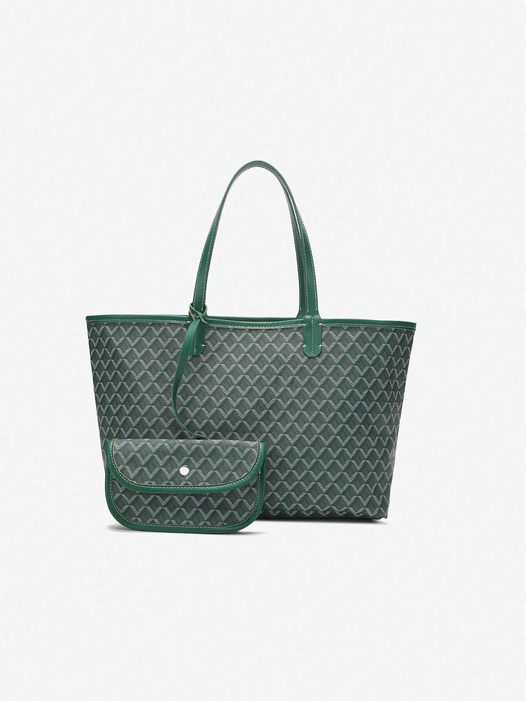 Stijlvolle dames tote bag, lichtgewicht PVC schoudertas, ruim en modern design.