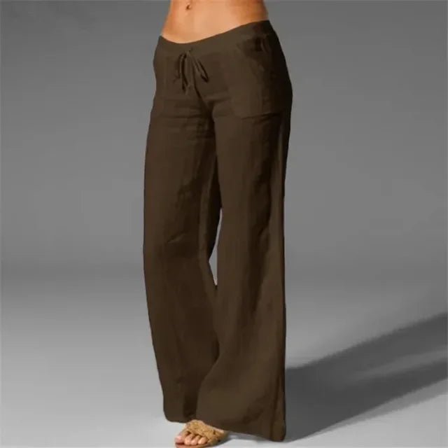 Stijlvolle dames zomerbroek, casual en luchtig. Perfect voor een relaxte look en dagelijks comfort.