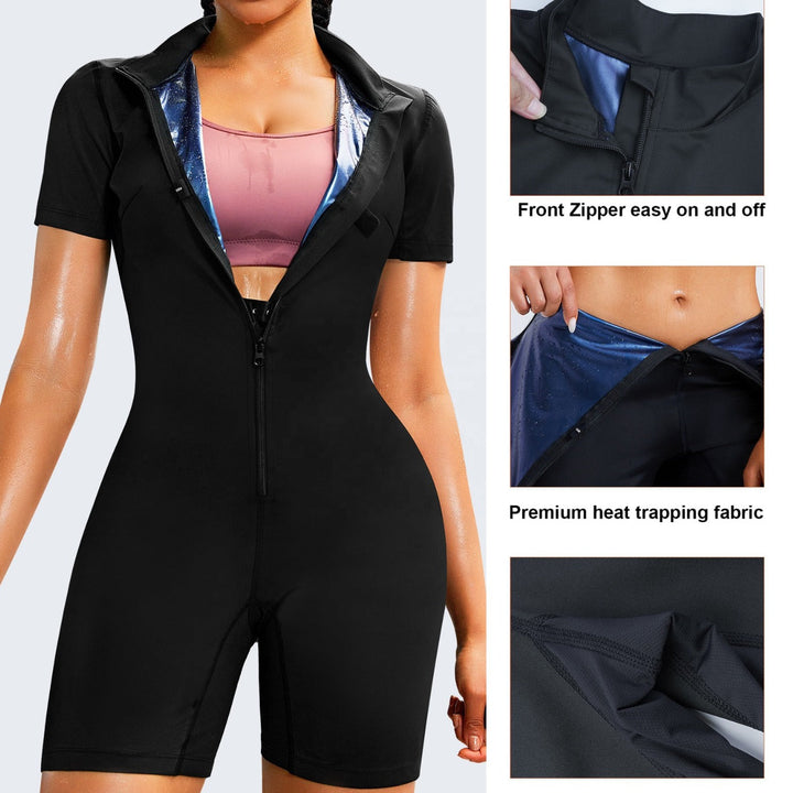 Dames Celina fitness full body saunashaper. Voor maximale zweetproductie, figuurvorming en afslanken bij sport.