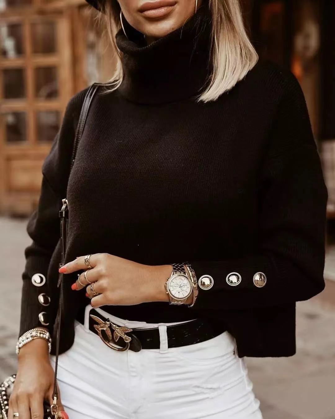 Modieuze dames coltrui: Comfortabel MitzisShirt perfect voor herfst en winter; elegant en warm.