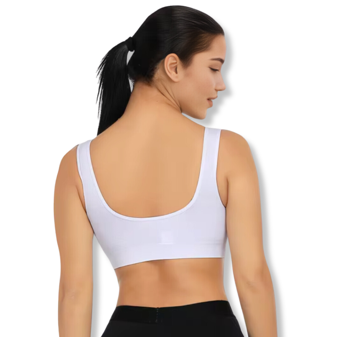 Zwarte CloudBra comfort BH zonder beugel. Ademende, naadloze dames lingerie voor ultiem dagelijks comfort en zachtheid.