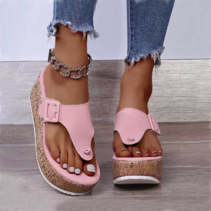 Roze WillowSlippers dames comfort slippers met orthopedische zool, perfect voor zomerse dagen en voetondersteuning.