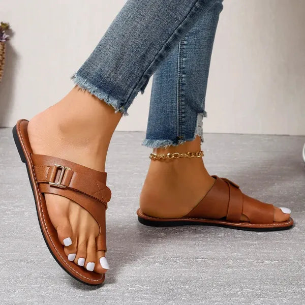 Lichtgewicht dames comfort slippers, perfect voor zomerse dagen, bieden voetsteun en pijnverlichting.