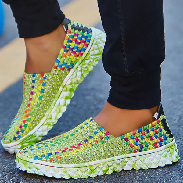 Gerecyclede dames sneakers met memory foam voor duurzaam loopcomfort, stijlvol en ademend.