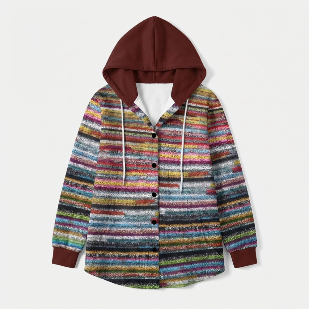 Stijlvol dames gebreid vest met capuchon, perfect voor warme winteroutfits en laagjes. Comfortabel en modieus.