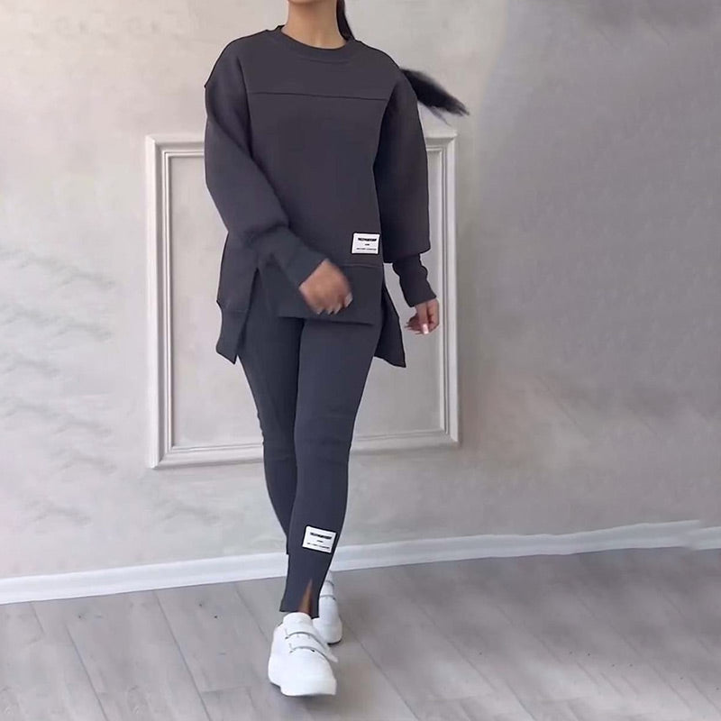 Dagelijkse dames comfortabele kleding set; veelzijdig, stijlvol & modern, ideaal voor ontspanning of activiteiten.