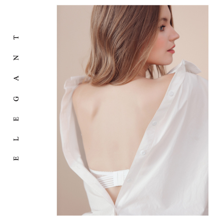 Strapless rugloze bralette voor dames, onzichtbare lingerie voor een open rug en optimale bewegingsvrijheid.