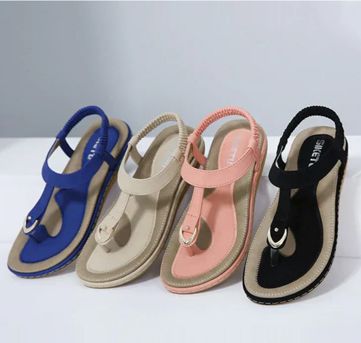 Dames comfortabele sandalen met hak, stijlvol en lichtgewicht. Perfecte zomerschoenen voor vrouwen.