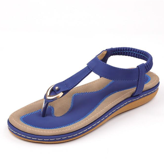 Comfortabele lichtgewicht sandalen met hak voor dames. Ideaal als instappers voor strand of stad in de zomer.