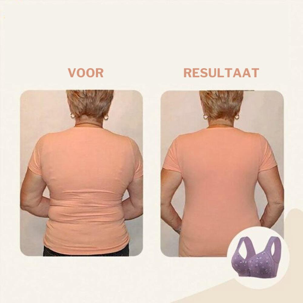 Comfy bh voor dames met voorknoopsluiting, perfect voor grote maten en gemakkelijk aan/uit te doen.