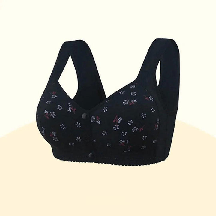 Dagelijkse dames comfort bh met handige voorknoopsluiting, biedt zachte ondersteuning en optimaal draagcomfort.