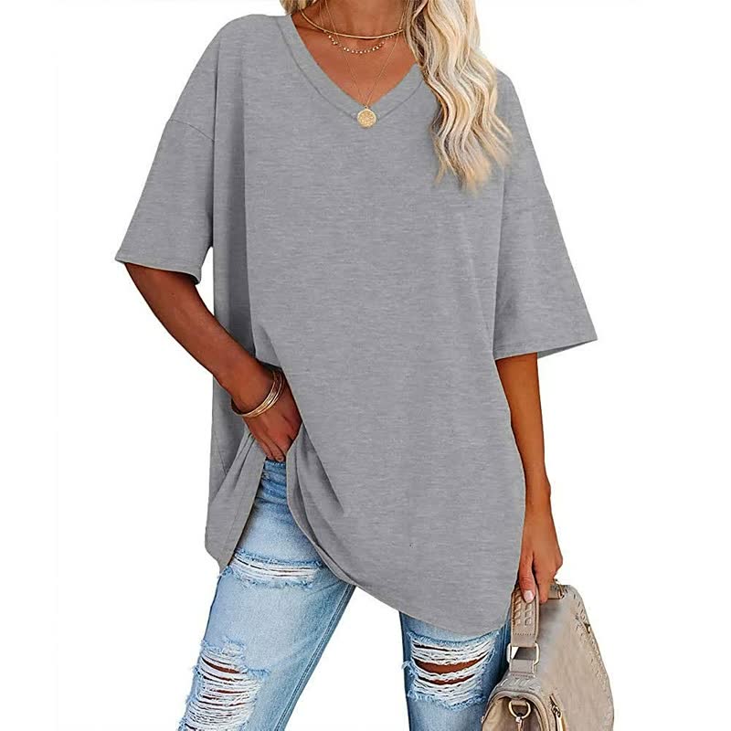 Modieus dames T-shirt van ComfyShirt™. Comfortabel, trendy en met relaxte pasvorm. Perfect voor de zomer.