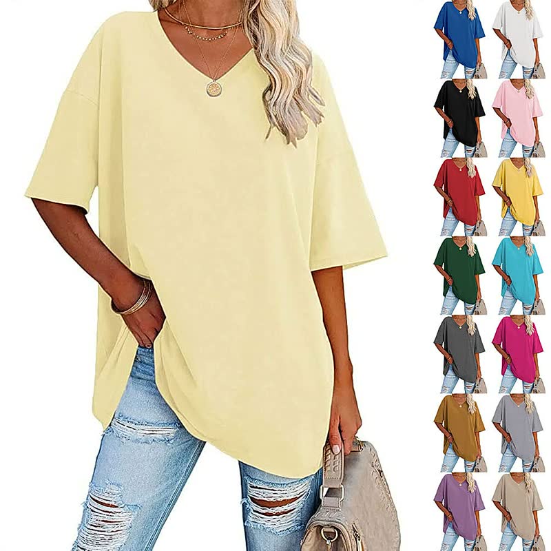 Veelzijdig dames T-shirt ComfyShirt™. Modieus, comfortabel en perfect voor de lente of zomer.