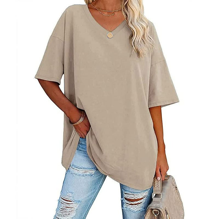 Modieus dames ComfyShirt™ T-shirt, comfortabel en trendy. Perfecte bovenkleding voor zomer en lente.