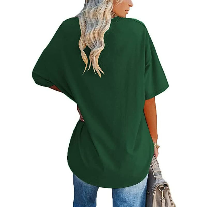 Comfortabel ComfyShirt™: modieus dames T-shirt met relaxte pasvorm, perfect voor een zomerse dag.