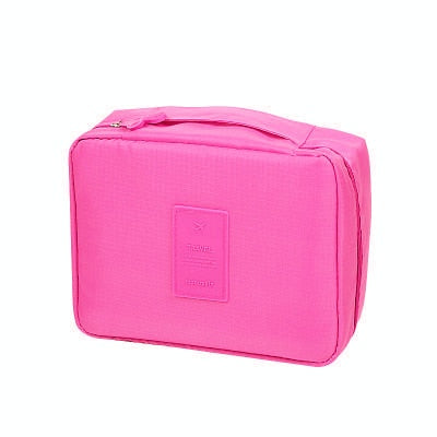 Waterdichte cosmetica organizer in compact formaat, ideale make-up tas voor damesaccessoires.