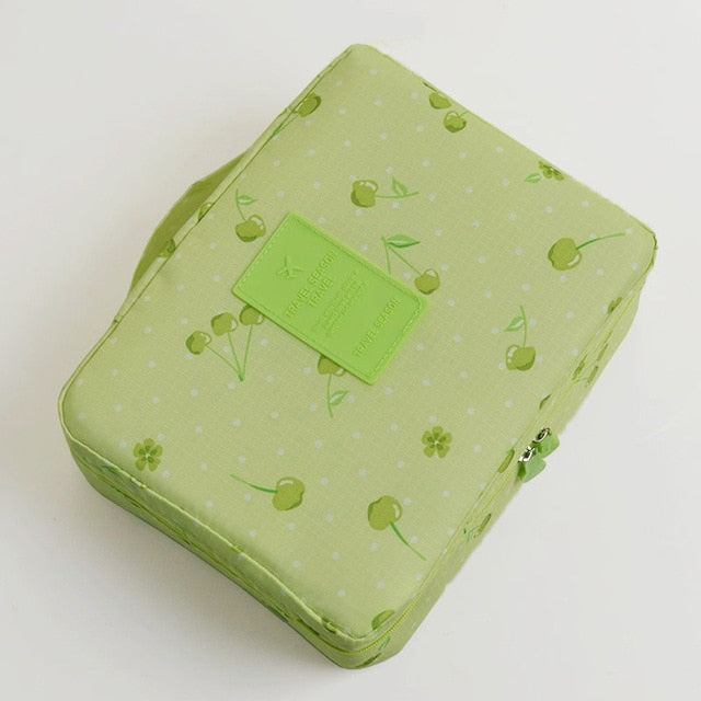 Praktische compacte waterdichte make-up reistas, cosmetica organizer voor de moderne vrouw.