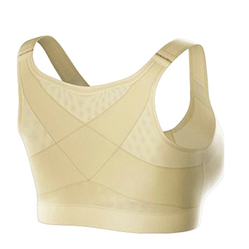 Model met naadloze corrigerende bh, onzichtbaar onder kleding. Voor een strakke, zelfverzekerde look.