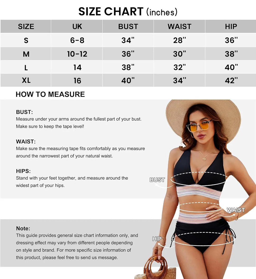 Dames badmode aanbieding: corrigerende high-waist bikini set met push-up top, nu 1+1 gratis.