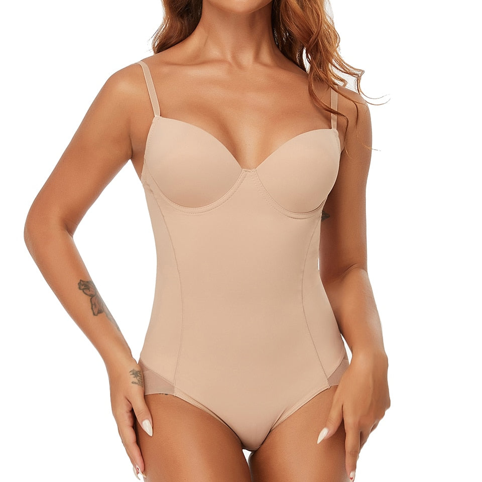 Dames corrigerende bodysuit shapewear voor een slanker silhouet en figuurcorrigerend comfort onder kleding.