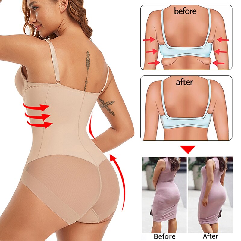 Dames figuurcorrigerende onderkleding bodysuit voor een strakke en gevormde look. Ideaal als lingerie.