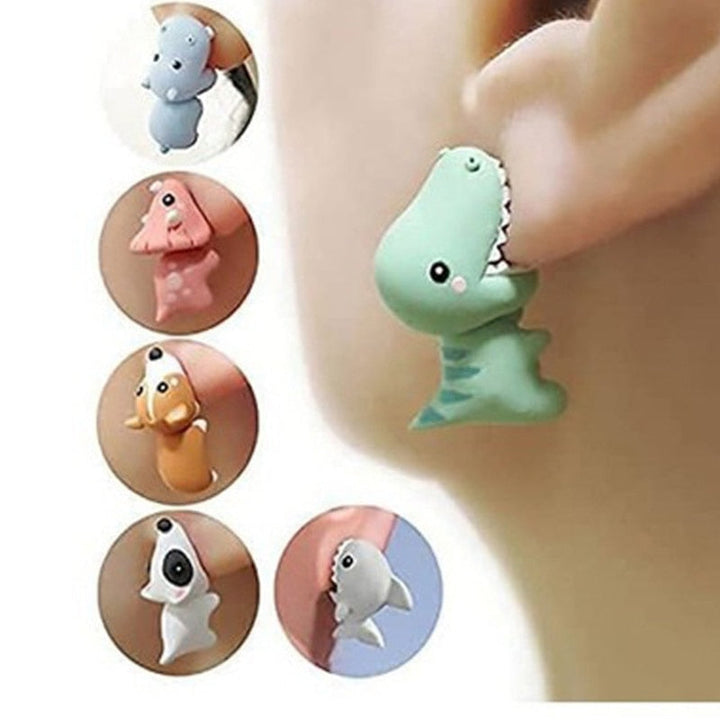Dames dieren oorbellen set met speels en trendy design, perfecte sieraden als cadeau.