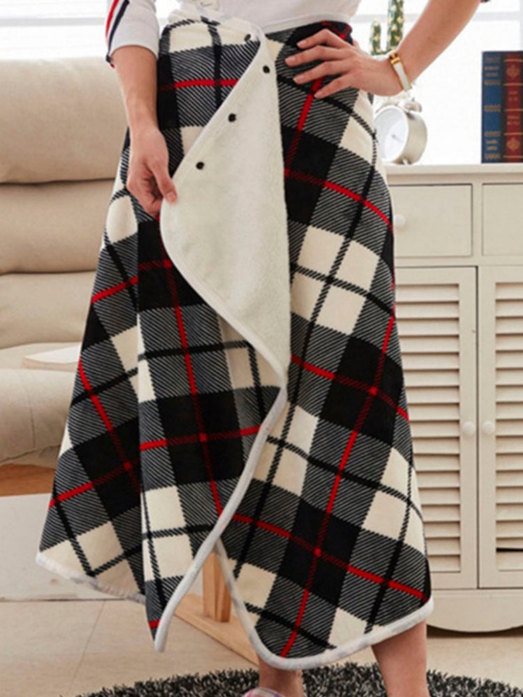 Zachte fleece LilysDeken elektrische deken voor dames, biedt comfortabele warmte en is draagbaar.