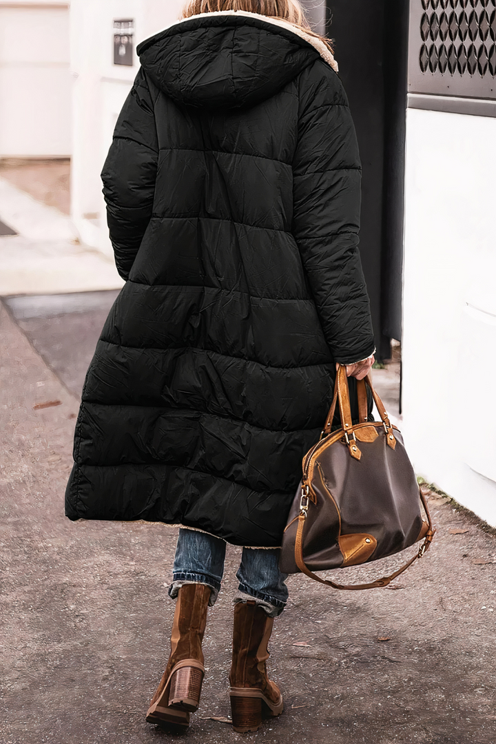 Winddichte dames parka voor de winter; warme, functionele bovenkleding. Dubbelzijdig, casual en modieus.