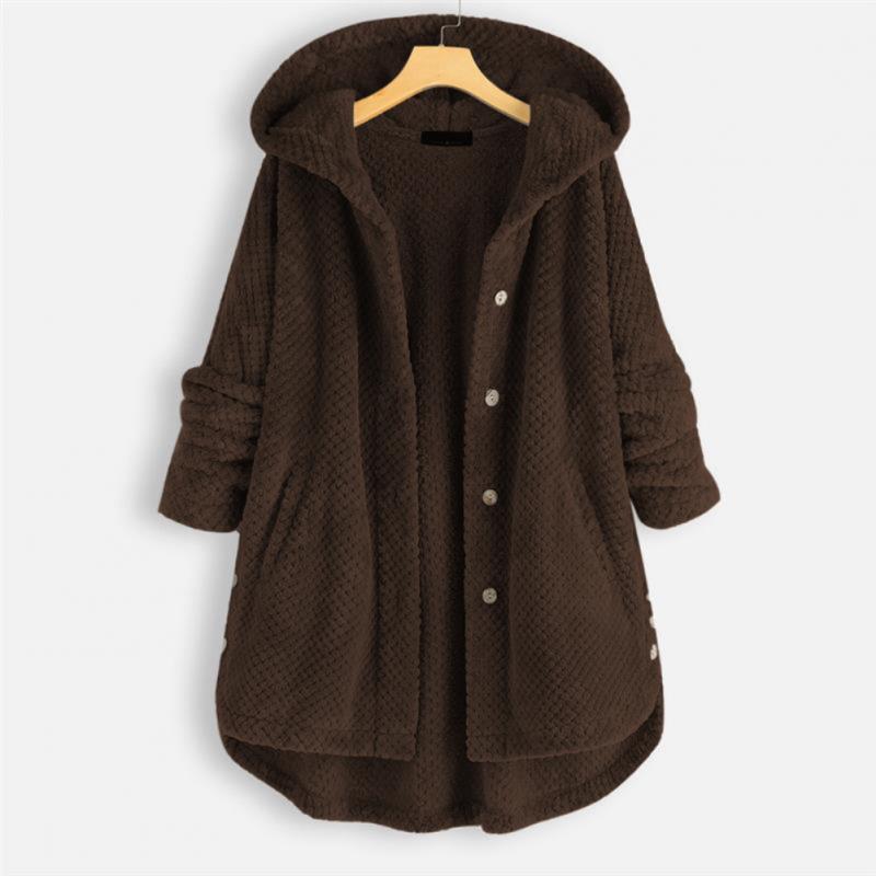 Modieus damesvest met capuchon, elegant en comfortabel, perfect voor een casual look. Lange mouwen.