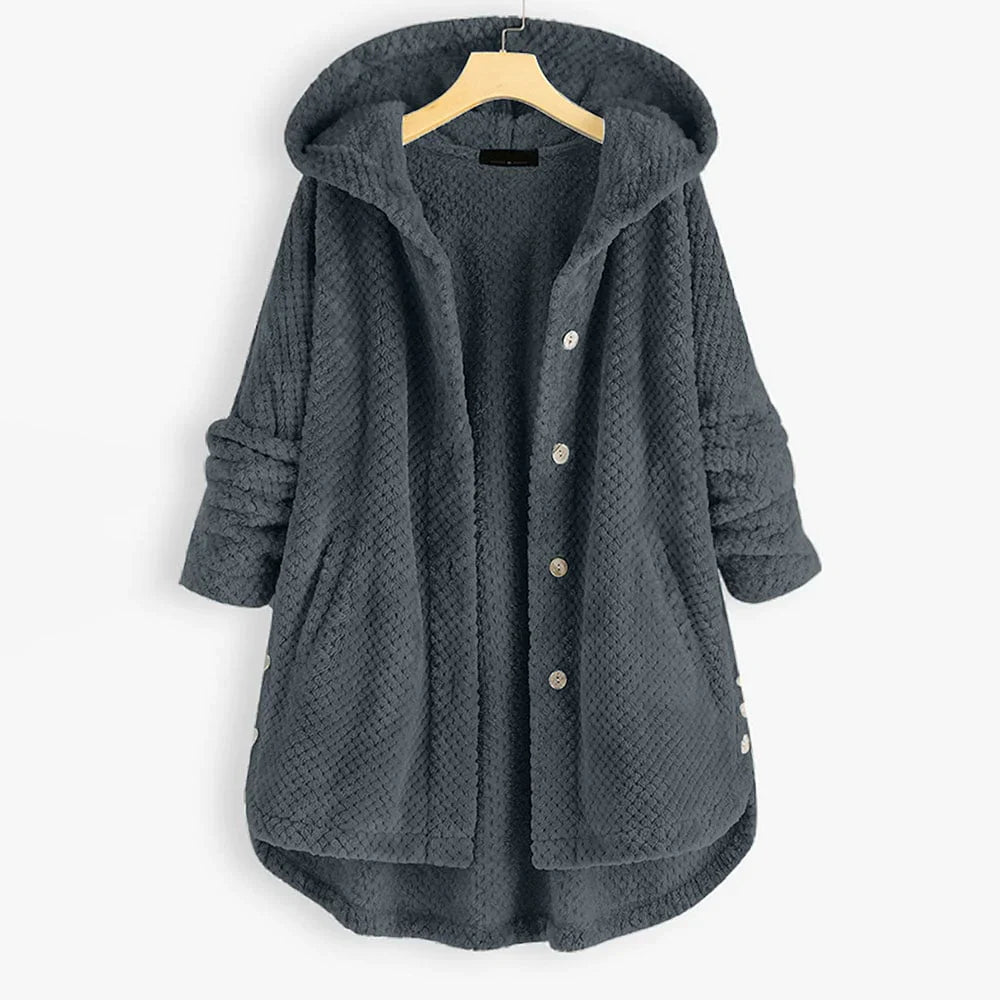 Veelzijdig dames jas met capuchon, stijlvol ontwerp achterkant, comfortabele pasvorm. Ideaal vest.