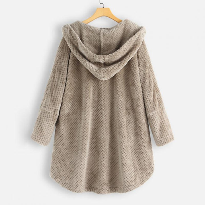 Elegant dames jas met capuchon, comfortabel en modieus vest met lange mouwen. Perfecte outerwear.