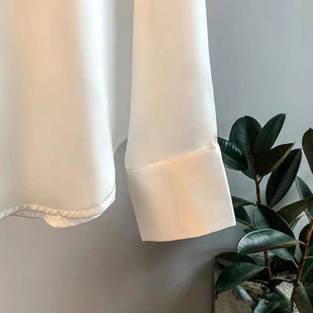 Comfortabele dames elegante blouse met lange mouwen, ideaal voor een stijlvolle en professionele uitstraling.