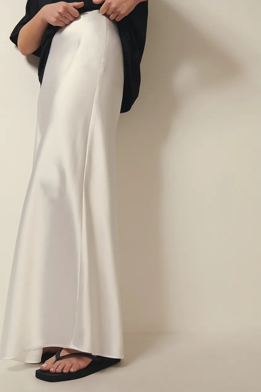 Veelzijdige dames rok met hoge taille, elegant satijn, geschikt voor dagelijks en feestkleding.
